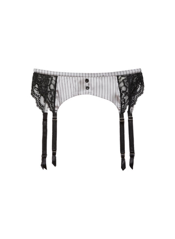 Ash pinstripe - Executive Garter Belt | Fleur du Mal